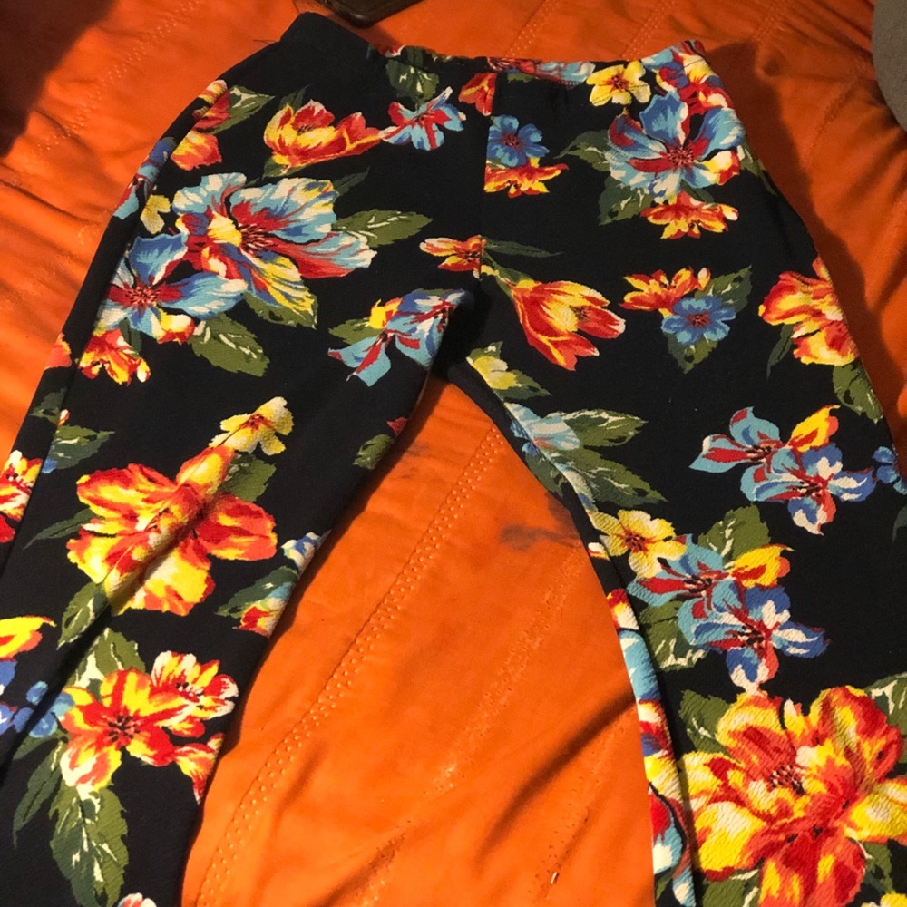Floral Stretchy Bell bottoms